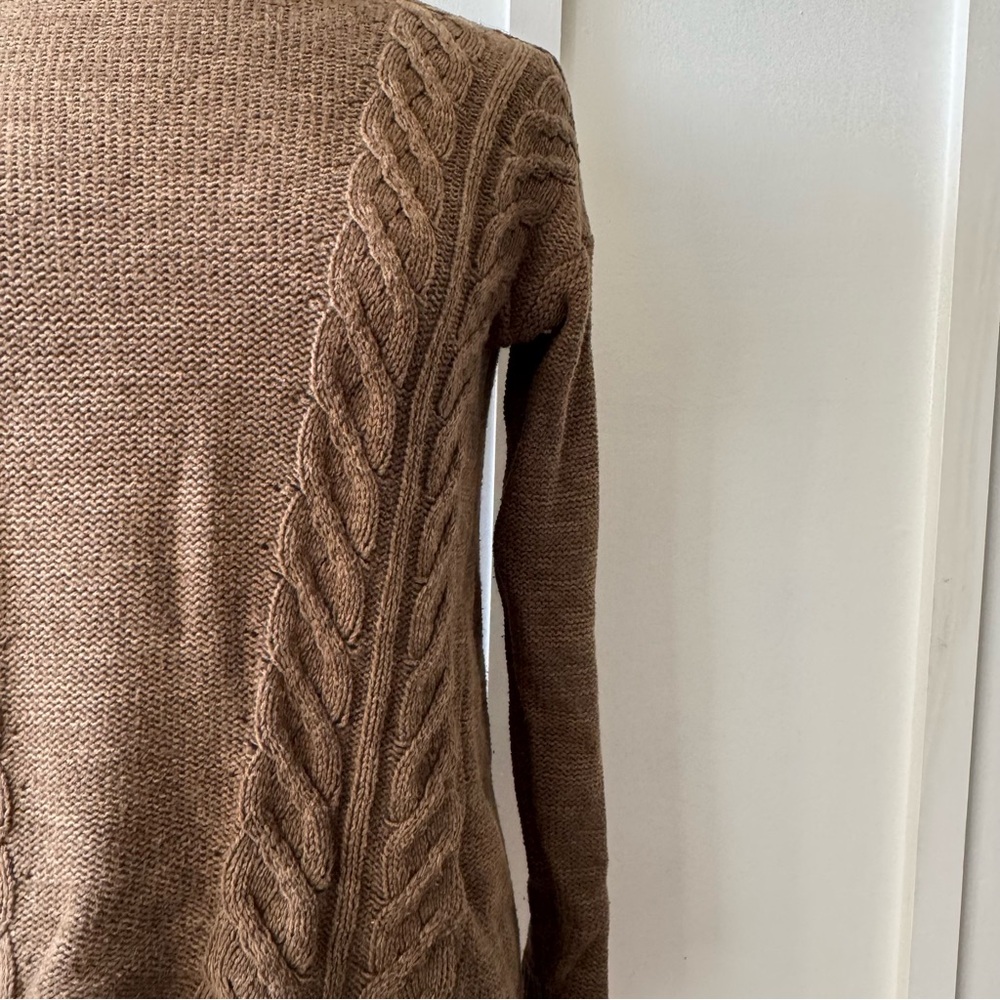 Old Navy Olive Green Cable Knit Turtleneck‎ Sweater – Size Medium - Picture 6 of 8